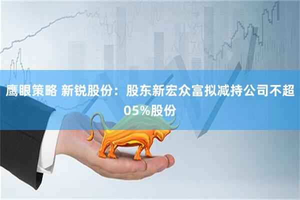 鹰眼策略 新锐股份：股东新宏众富拟减持公司不超05%股份
